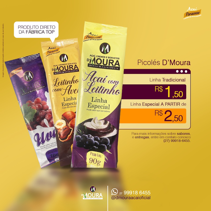 D'Moura - Açaiteria e Sorveteria em Dom Bosco, Cariacica/ES - Foto 5