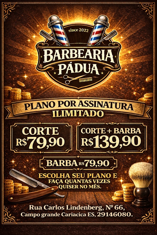 Barbearia Padua - Barbearia em Campo Grande, Cariacica/ES - Foto 2