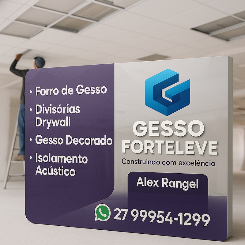 Gesso Forte Leve ltda - Gesso e Drywall em Nova Brasília, Cariacica/ES - Foto 5